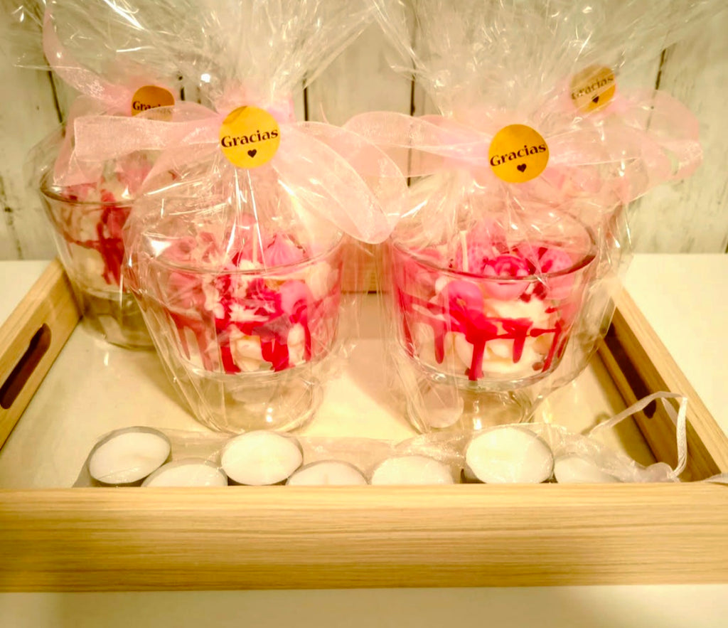 Velas copas postres