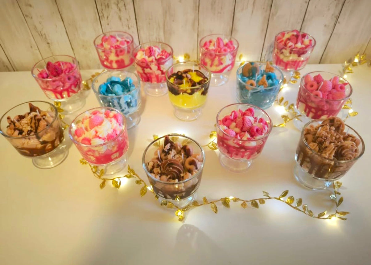 Velas copas postres