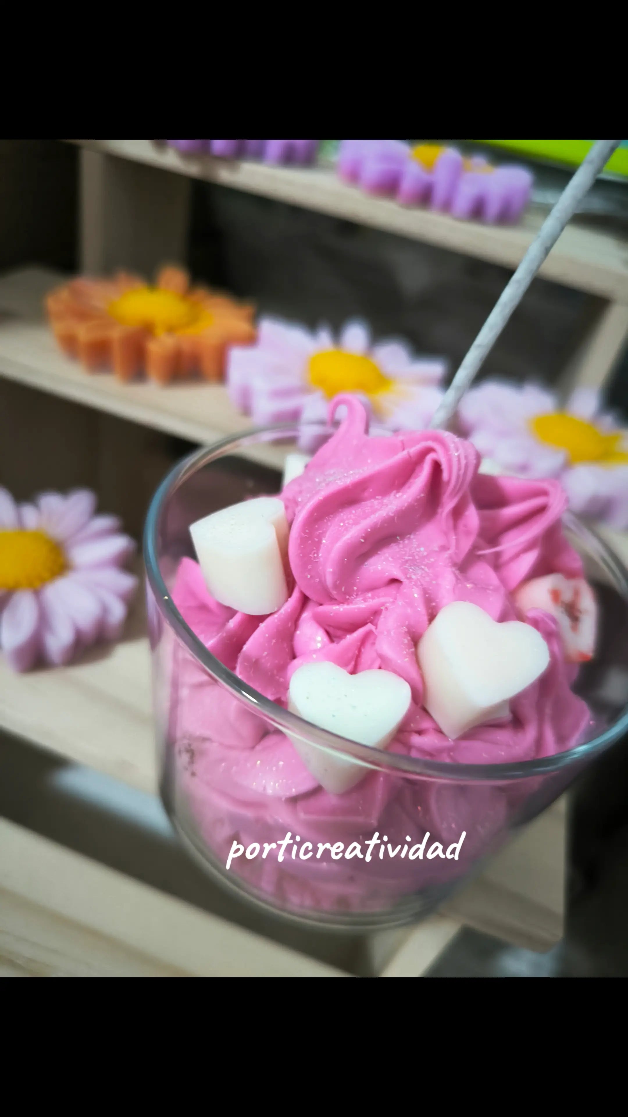 Velas vasos nombres personalizadas