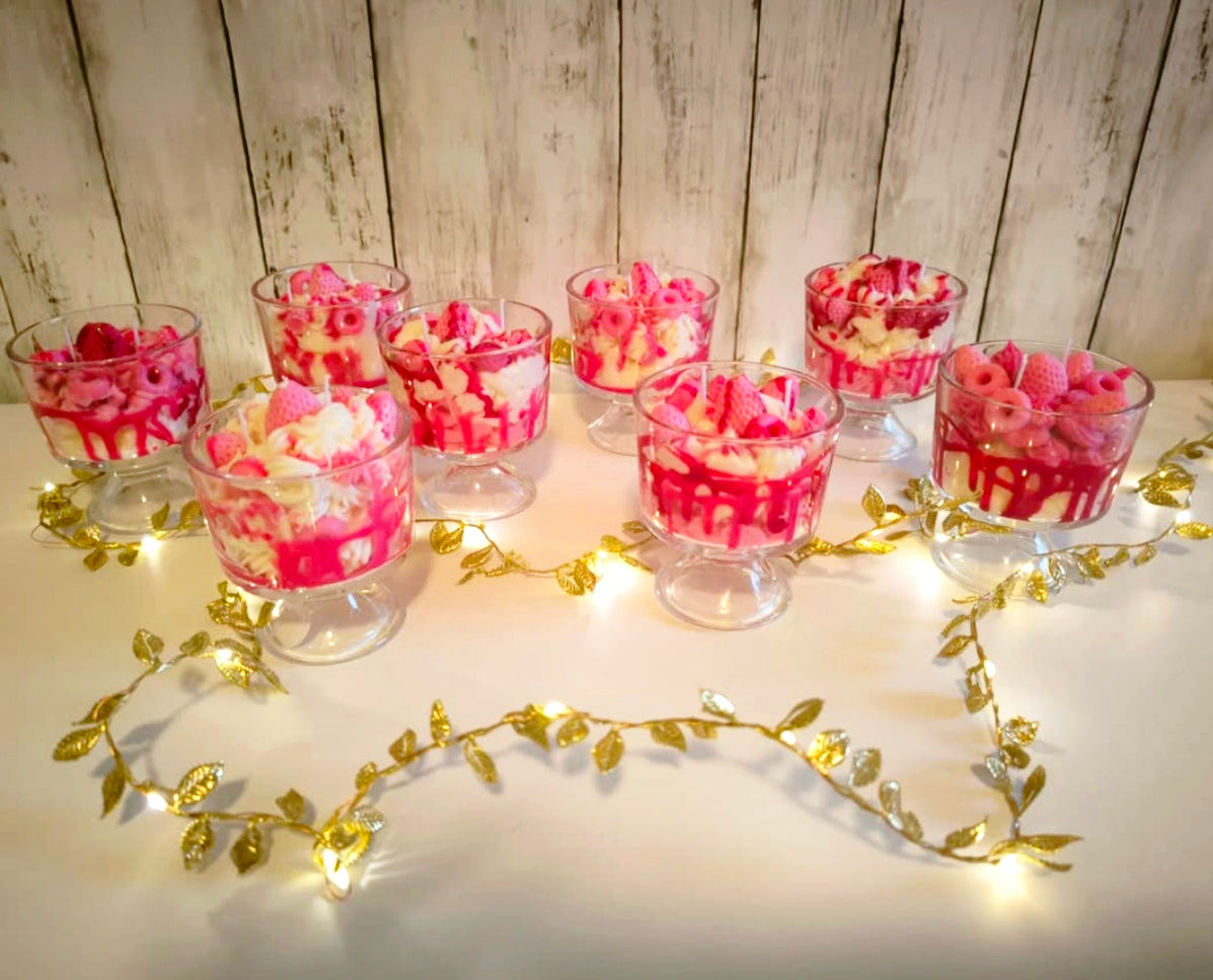 Velas copas postres