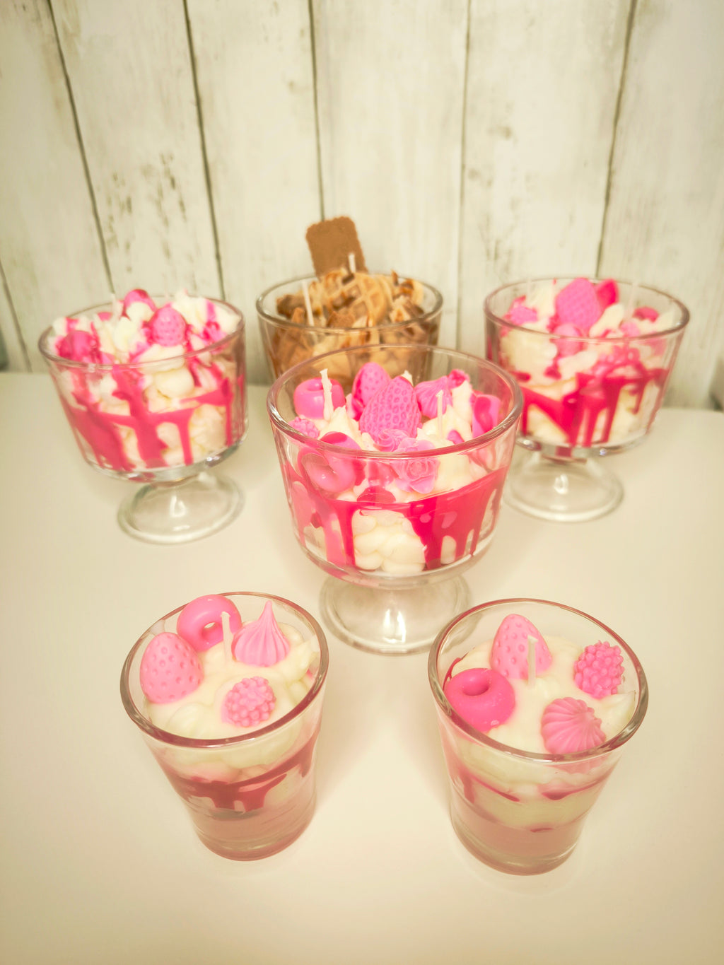 Velas copas postres