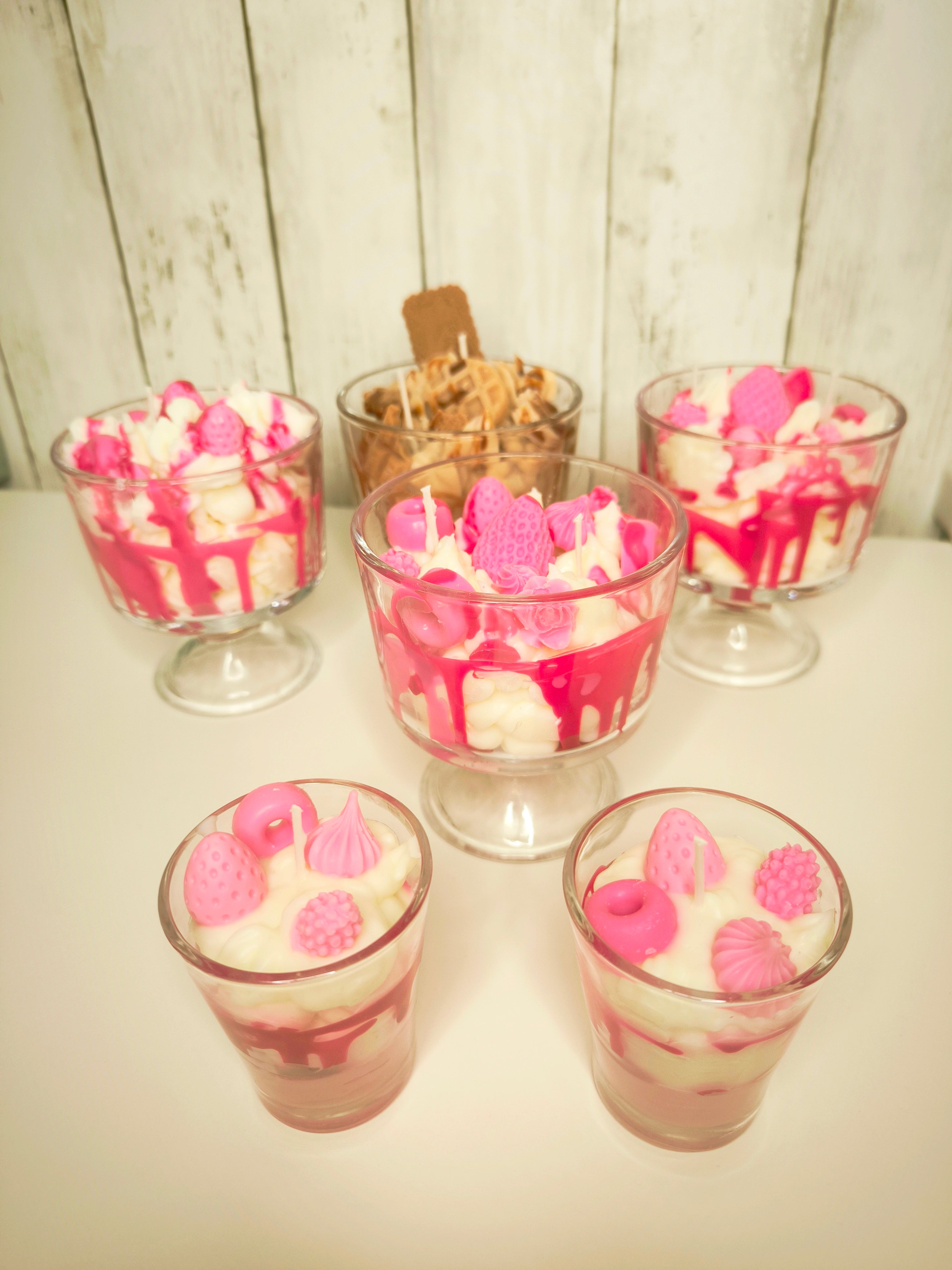Velas copas postres