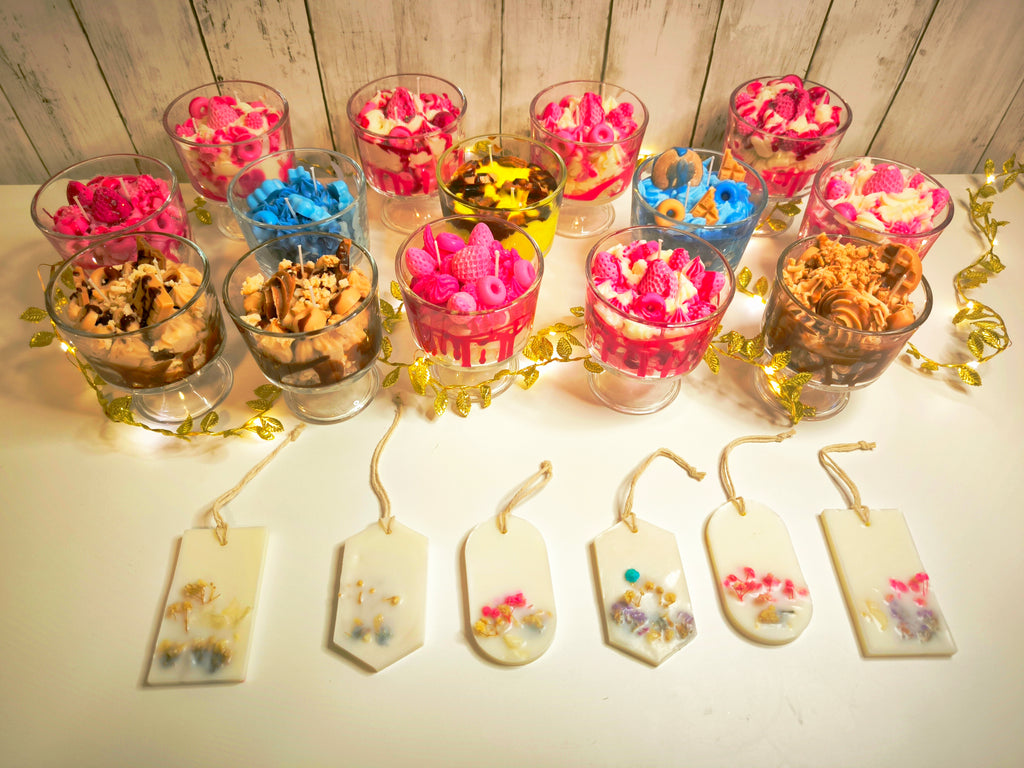 Velas copas postres