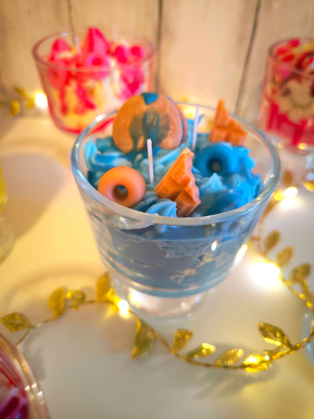 Velas copas postres