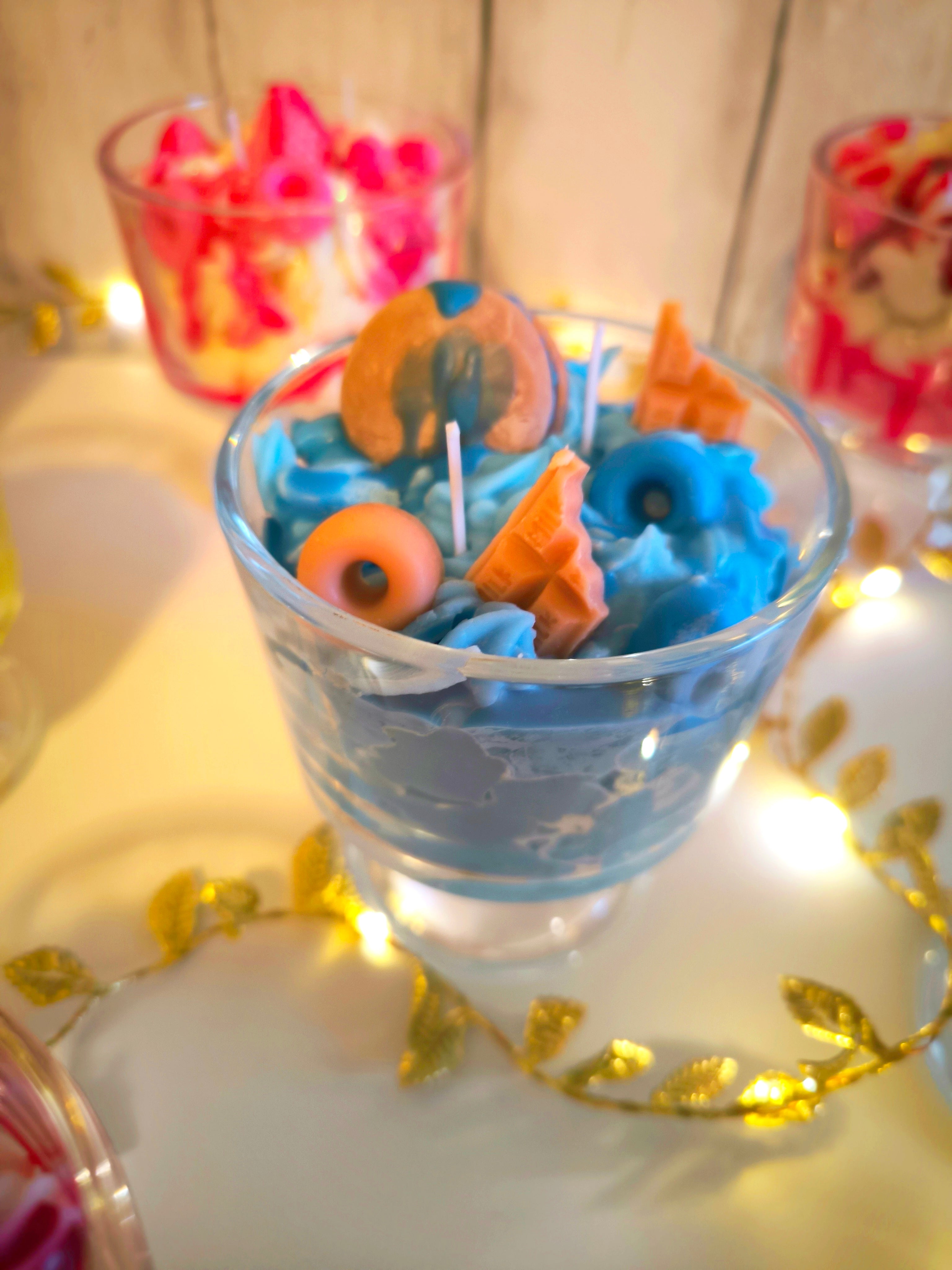 Velas copas postres